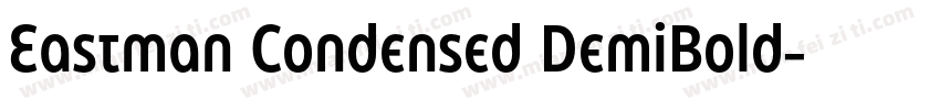 Eastman Condensed DemiBold字体转换